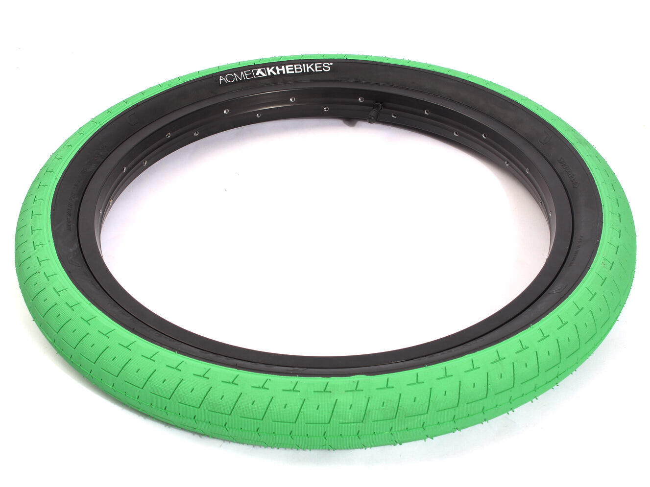Opona BMX ACME 20x2,40" Zielono-Czarna KHEBIKES 3/5