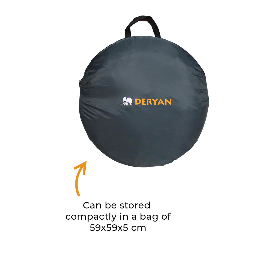 DERYAN Bedtent Pop-Up Adulto - Malla de 1 mm - 200x180x160 cm - Negro 5/5
