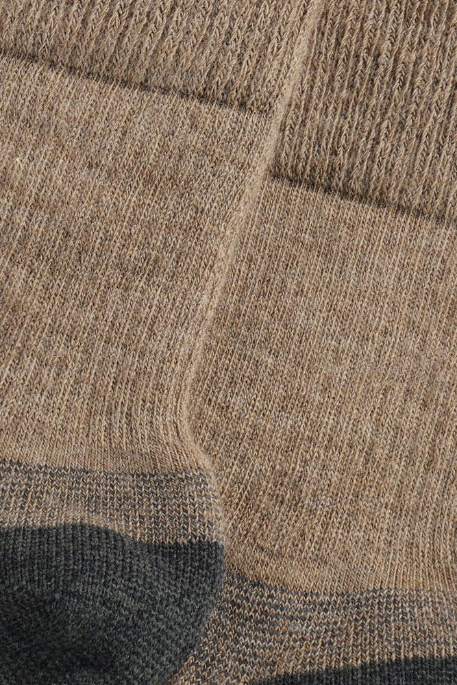 Merino Wollen Outdoor Work Sokken 2-Pack Beige 46/48 2/4