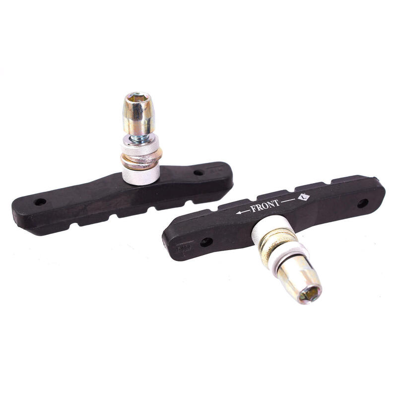 Patins De Frein KHE ACME BMX - 60 Mm, Gris, Tendre - Compatible V-Brakes Et U-Brakes - Neuf