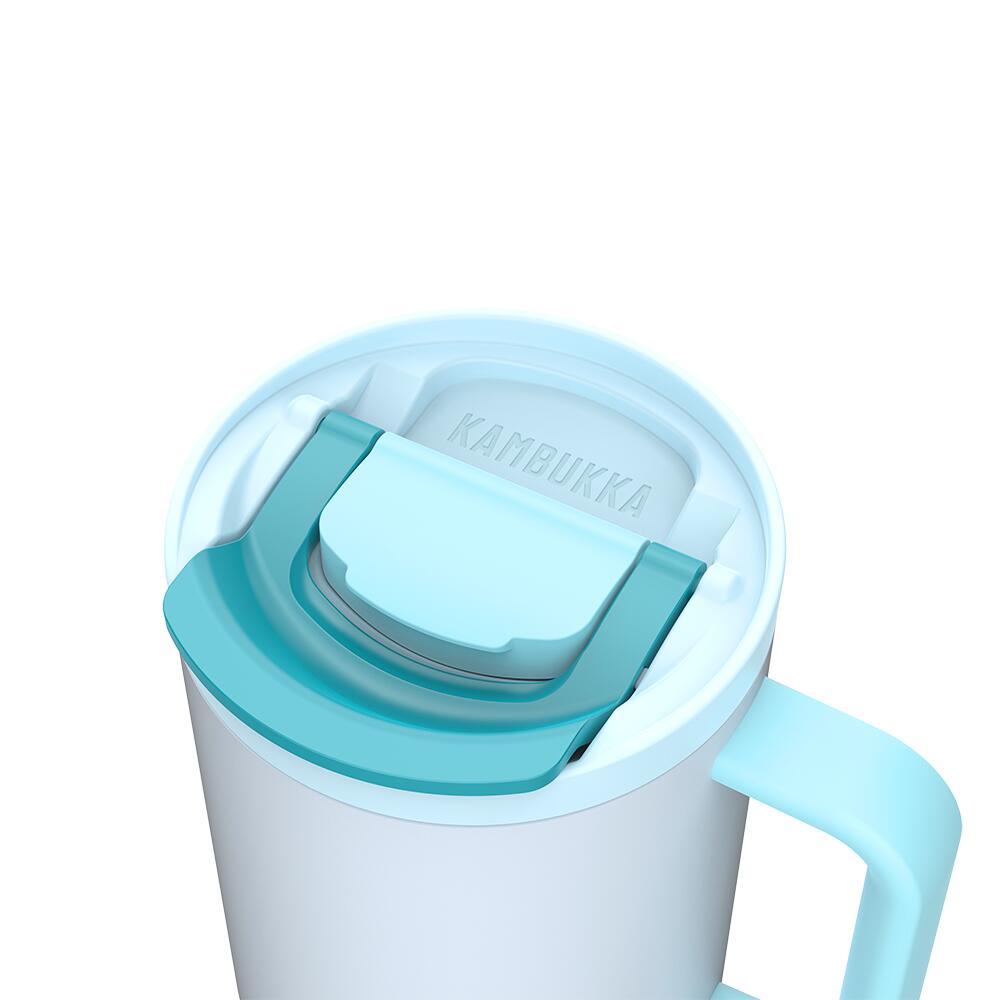 Kubek termiczny ze słomką termos podróżny Kambukka Rio 950ml - Frosty Coconut 4/7