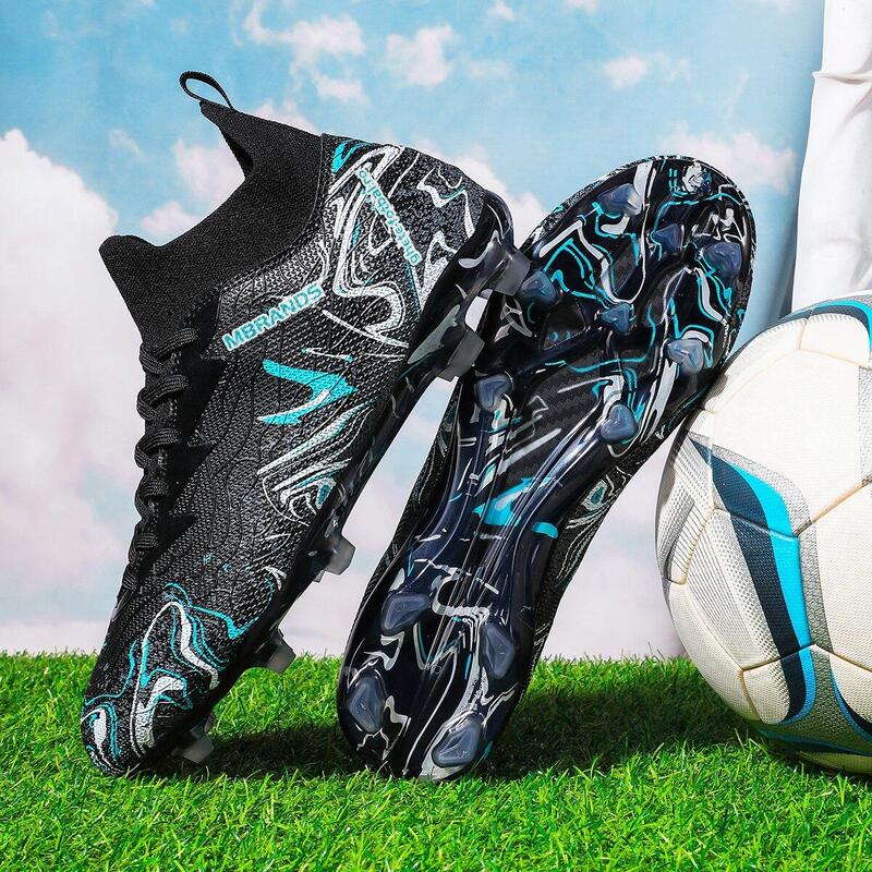 Ghete de fotbal MBrands, 8.3 cu glezna crampoane, culoare negru 43