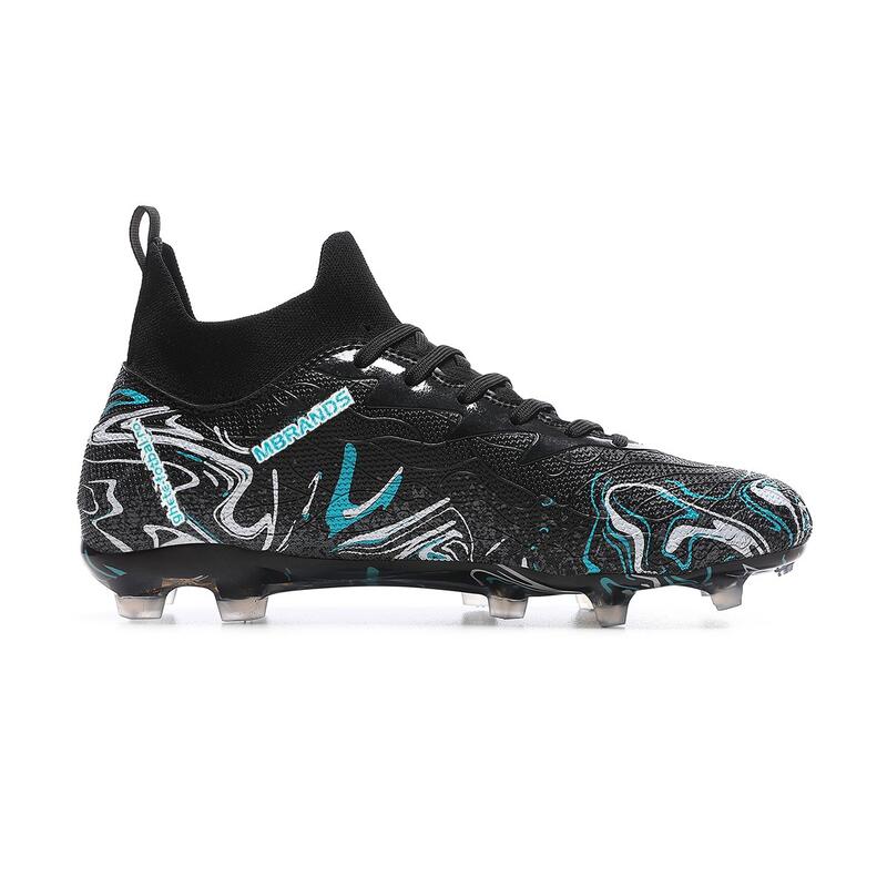 Ghete de fotbal MBrands, 8.3 cu glezna crampoane, culoare negru 43