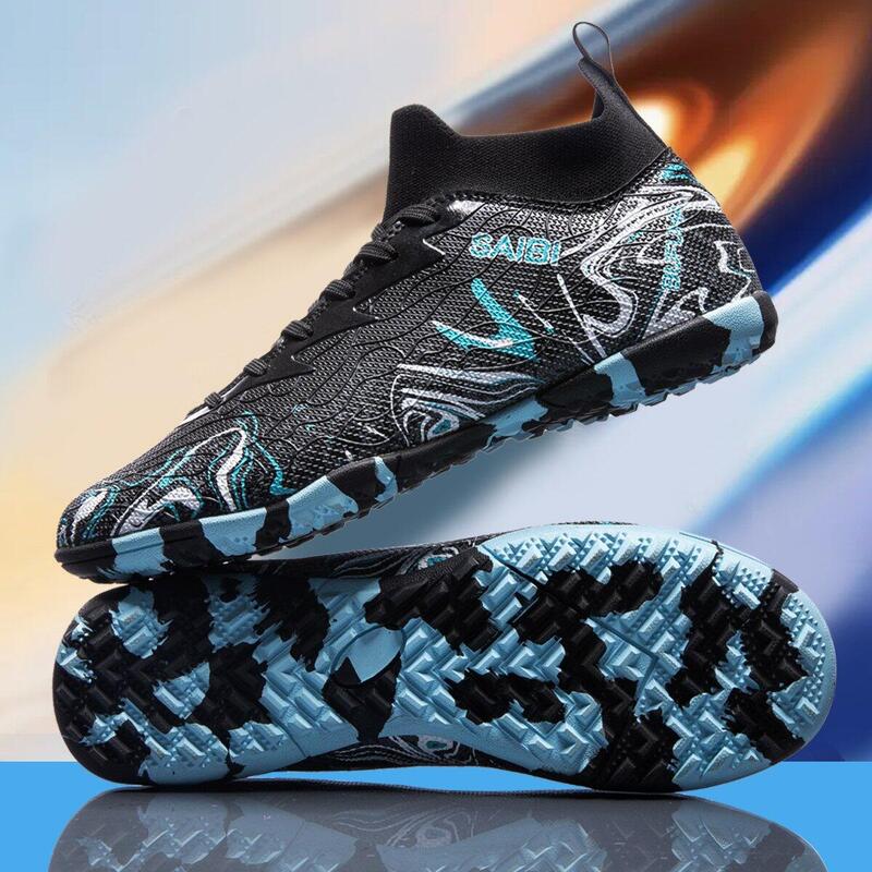 Ghete de fotbal MBrands, 8.3 cu glezna pentru teren sintetic, culoare negru 40