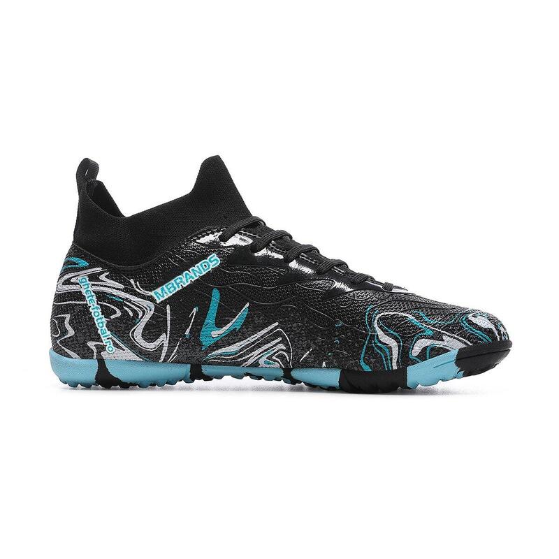 Ghete de fotbal MBrands, 8.3 cu glezna pentru teren sintetic, culoare negru 40