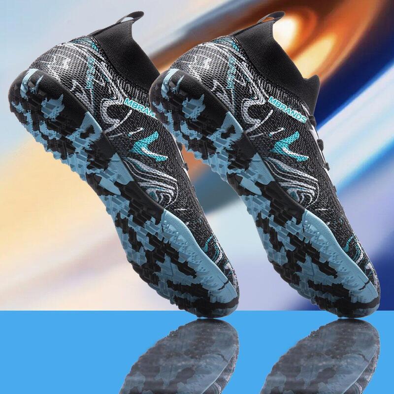 Ghete de fotbal MBrands, 8.3 cu glezna pentru teren sintetic, culoare negru 40