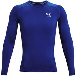 Blouse Under Armour HeatGear Armour Comp LS, Bleu, Hommes
