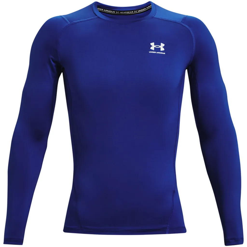 Under Armour - Maillot De Compression À Manches Longues Under Armour Heatgear Bleu Pour Homme - Sous Vêtement Bas - Blanc|bleu - Decathlon