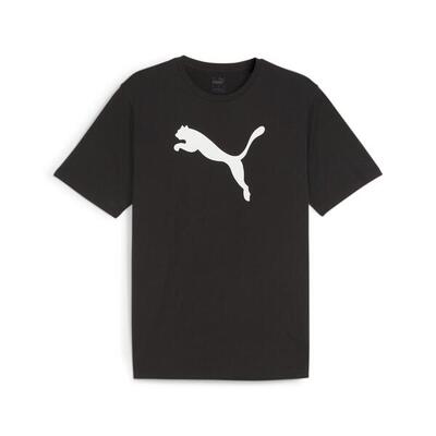 Heren puma team rise logo jersey cotton t-shirt fitness