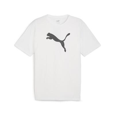 Heren puma team rise logo jersey cotton t-shirt fitness