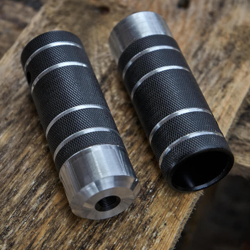 BMX PEGS COP COPII NEGRU ALU 10MM KHEBIKES