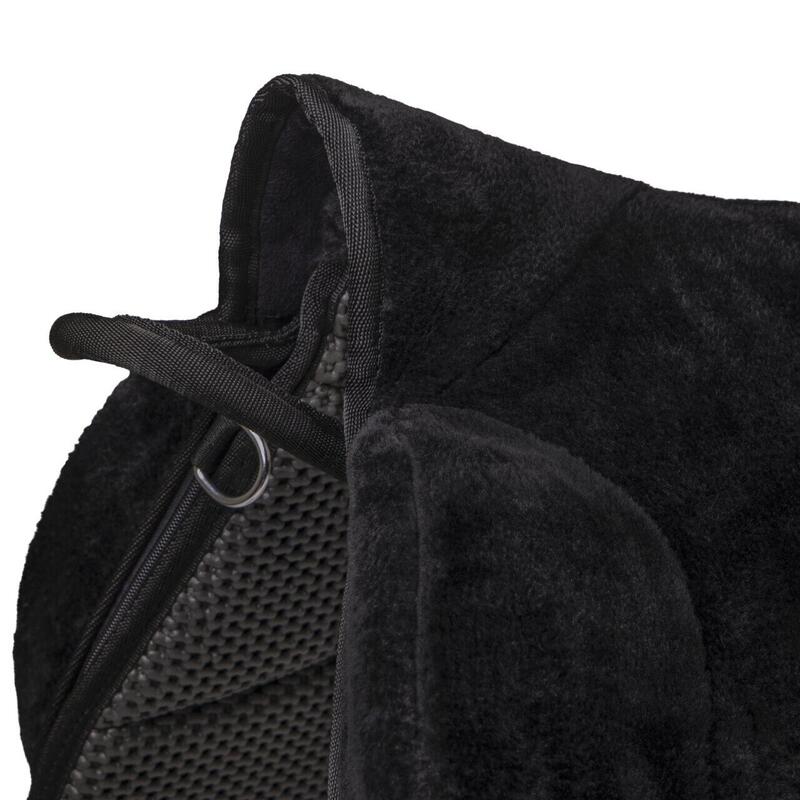 QHP Bareback Pad Super Soft  - Zwart (Shet)