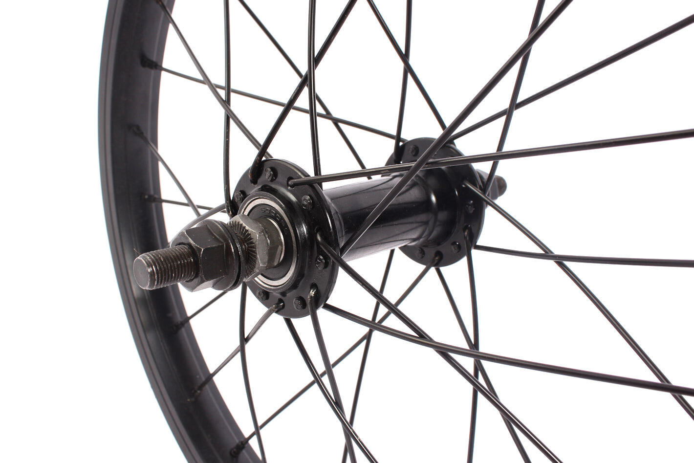 RUEDA BMX DELANTERA NEGRO ARSENIC 16" KHEBIKES 2/3