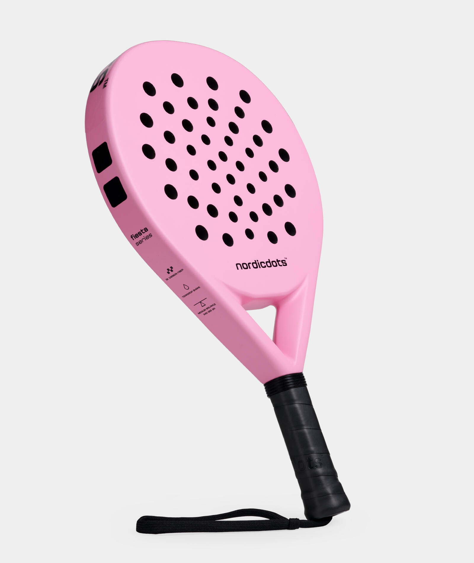 NORDICDOTS Raquete de Padel Adulto – Fiesta Series - Sea Pink