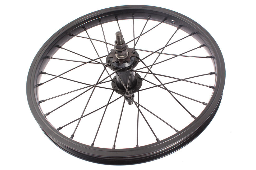 Roda BMX 16"  KHEBIKES ARSENIC BLACK NA TYLNYCH KOŁACH
