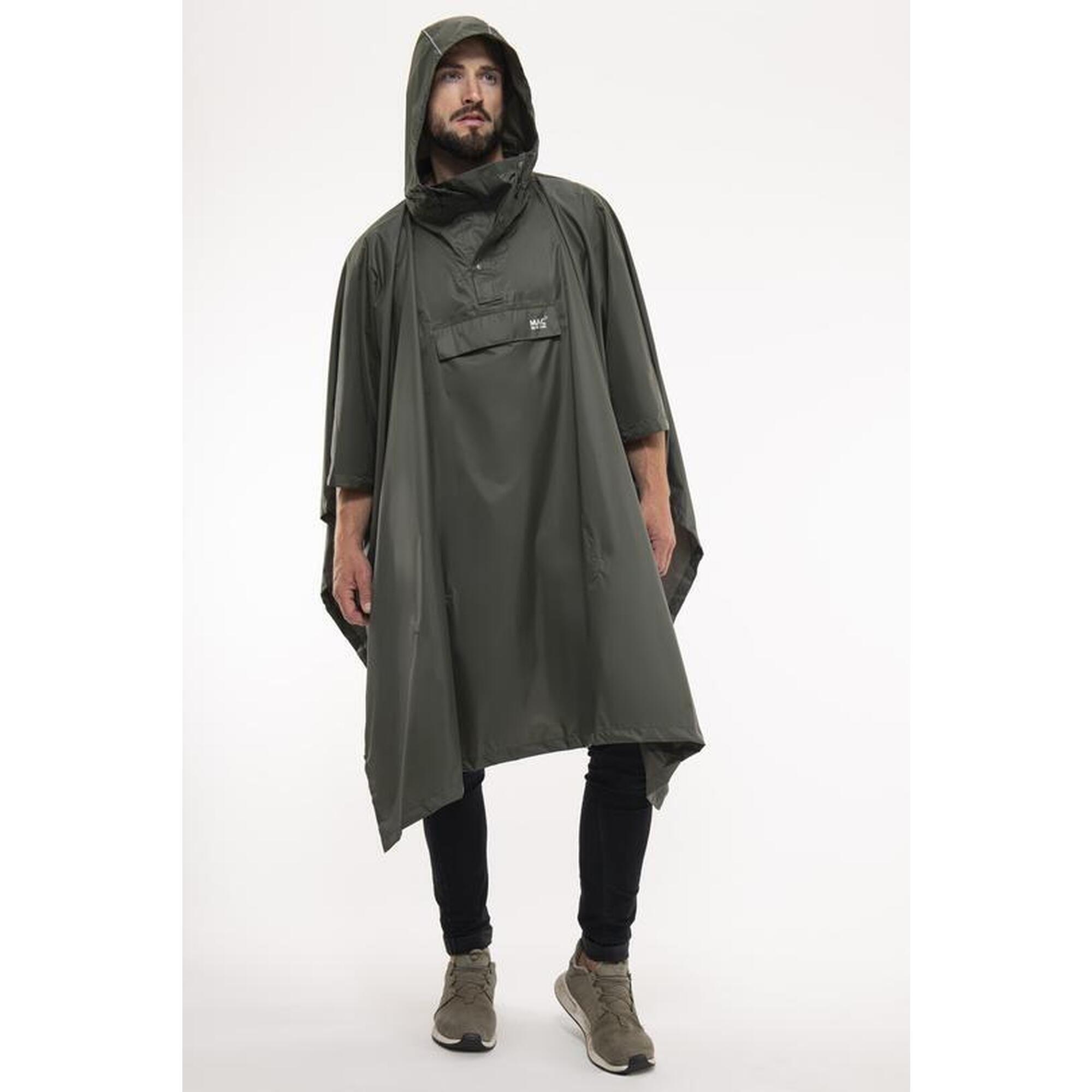 Mac In A Sac - Poncho De Pluie Et De Vent Adultes - Poncho - Vert - Adulte - Decathlon