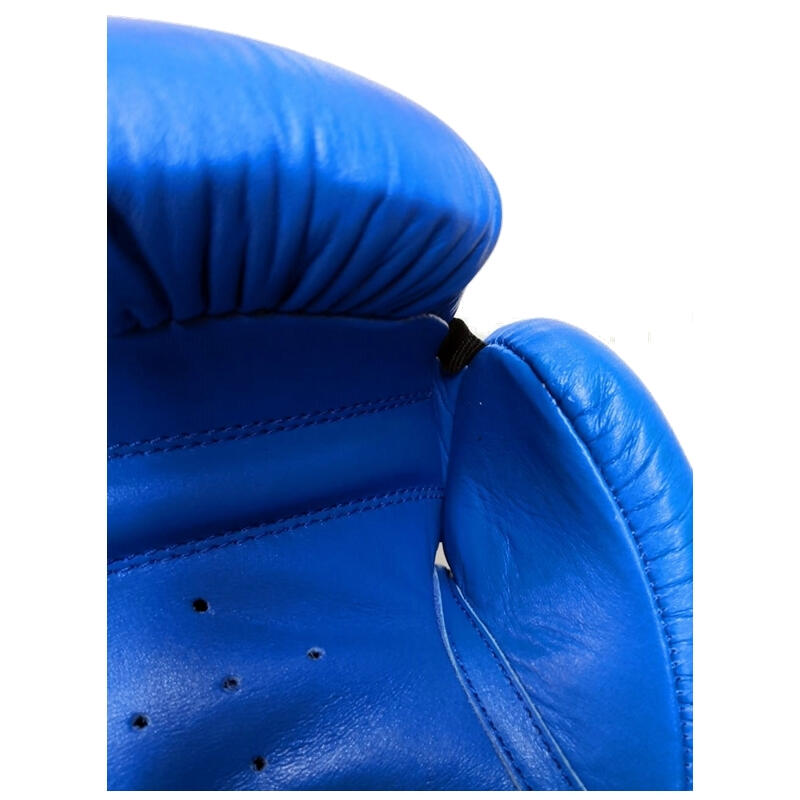 Manusi box lupta Anastasia, piele naturala, albastre, 14 OZ