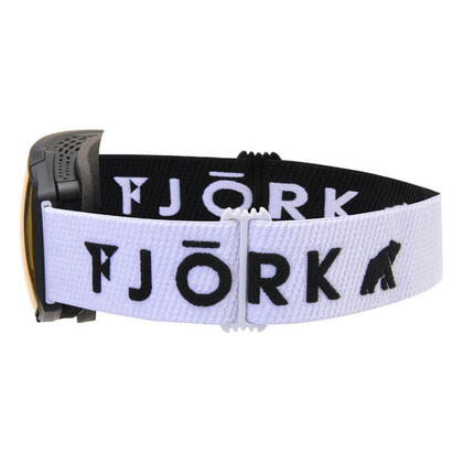 Masque de ski FJORK Accuracy sphérique UV400 miroir, mousse triple couche