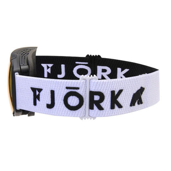 Masque de ski FJORK Accuracy sphérique UV400 miroir, mousse triple couche