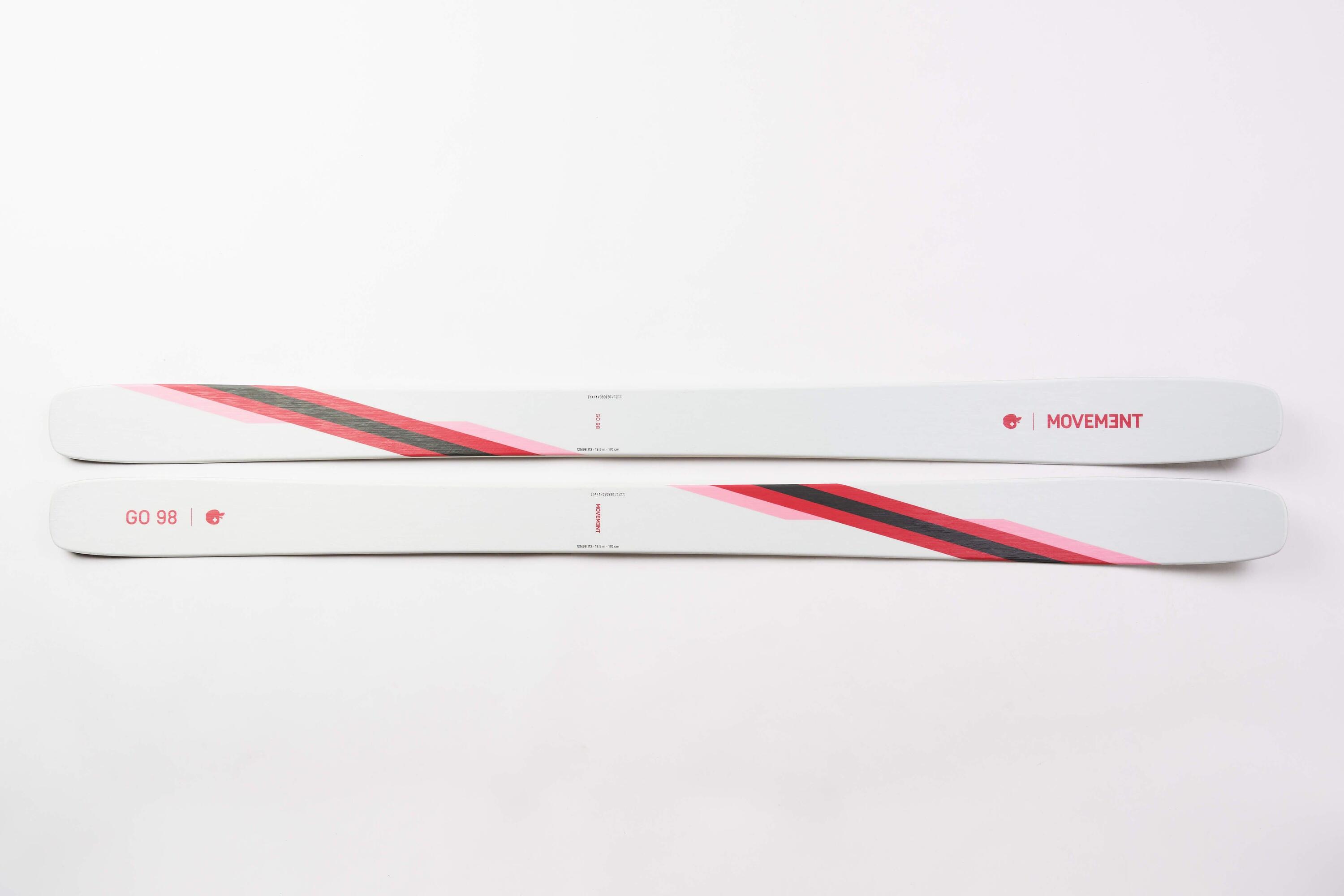 Sci freeride GO 98 WOMEN TI Ross/White 162 cm leggero 98 mm 5/7