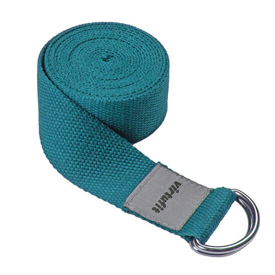Ceinture de Yoga Premium - Coton - 250 cm - Vert Océan