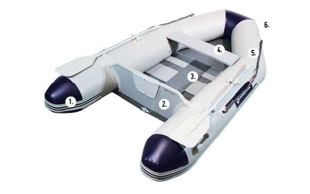 Gommone con pavimento a doghe Roll Up 250 - ORANGEMARINE 6/7