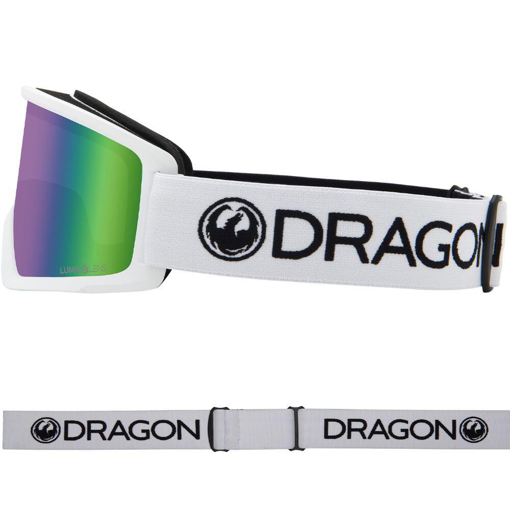 DX3 OTG Unisex Snow Goggles - White/Lumalens Green Ionized | Decathlon