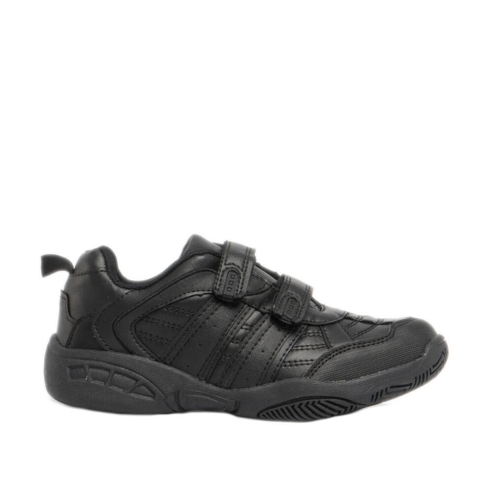 Kids Unisex Fusion II Touch Fastening Sport Trainers (Black) 3/5