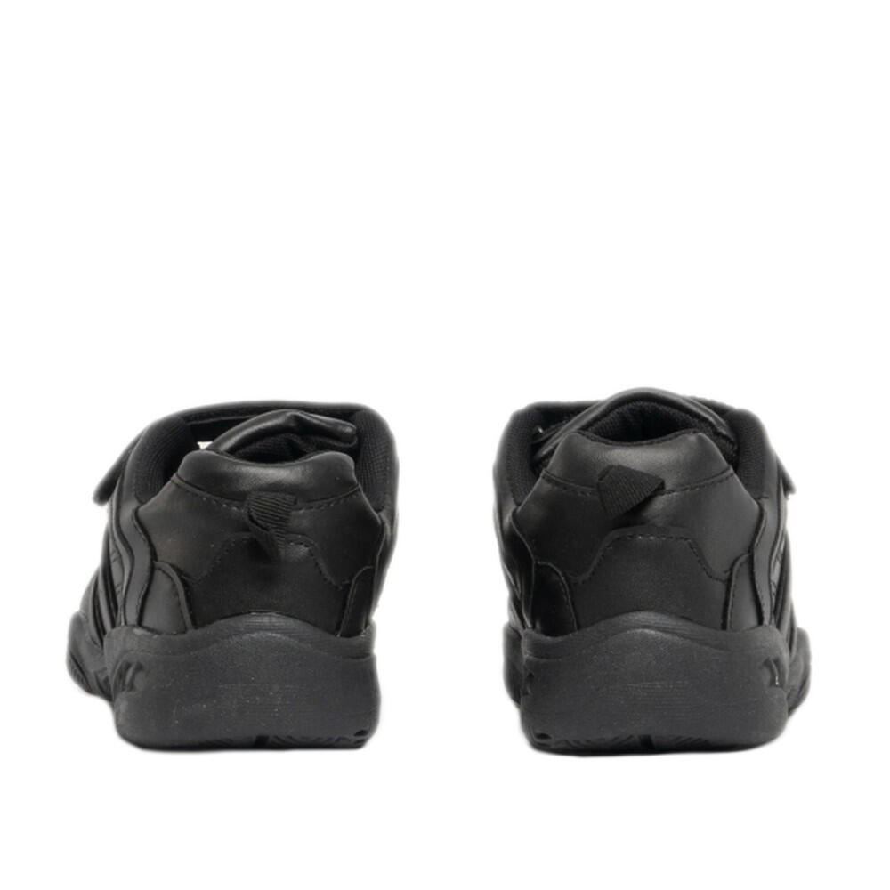 Kids Unisex Fusion II Touch Fastening Sport Trainers (Black) 2/5