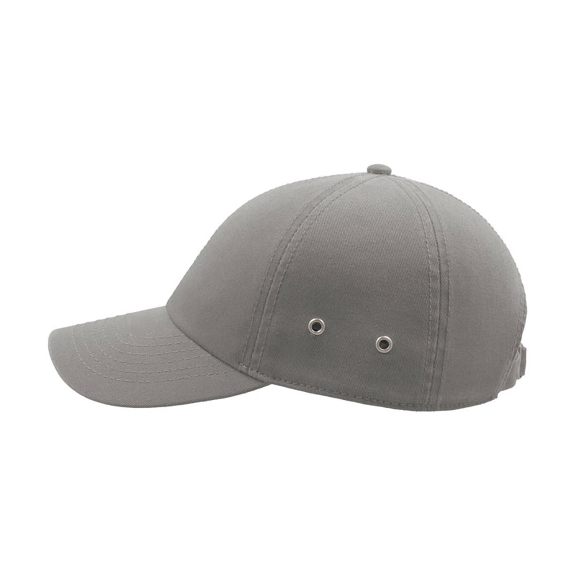 Action 6 Panel Chino Baseball Cap (Pack of 2) (Grey) 3/5