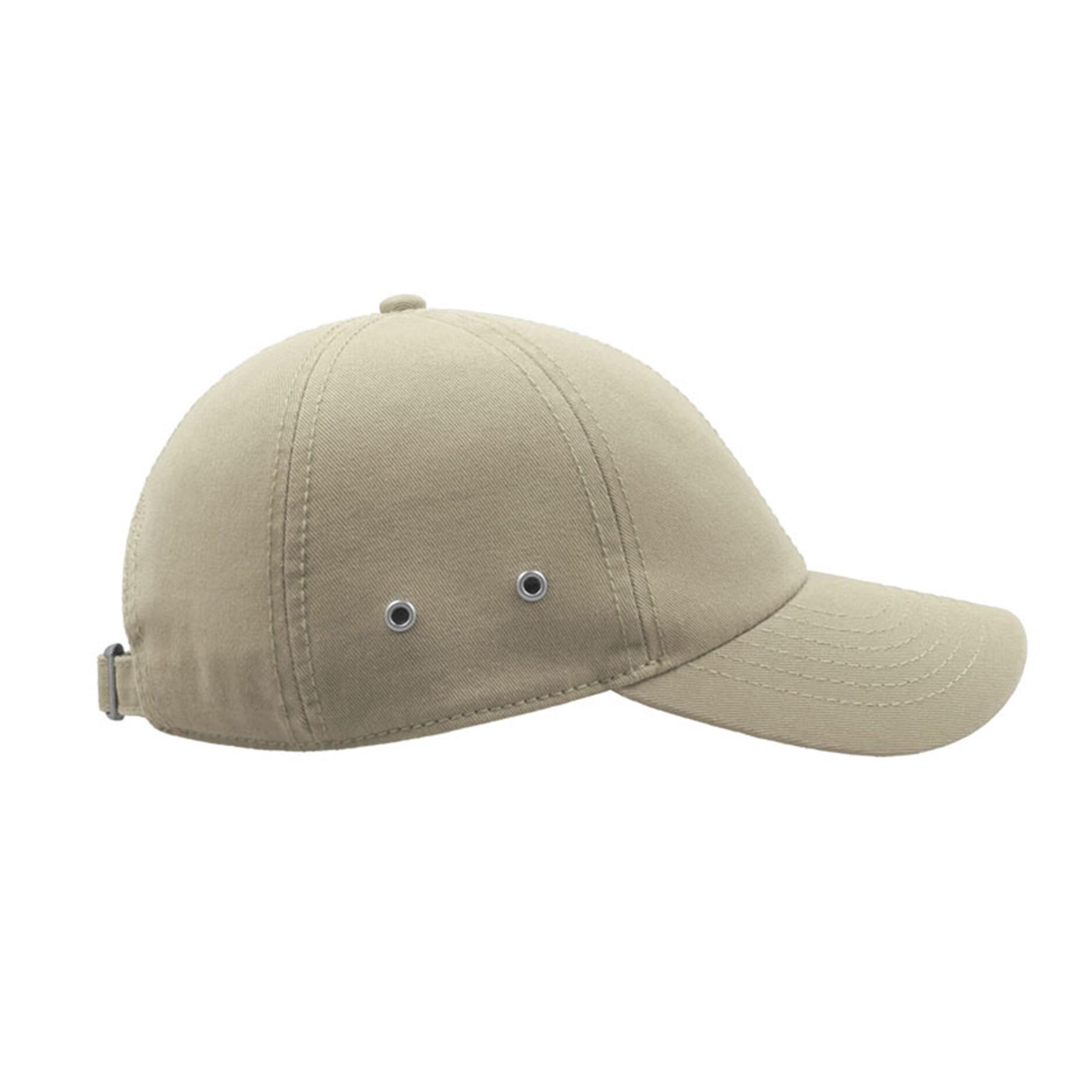 Action 6 Panel Chino Baseball Cap (Pack of 2) (Stone) 4/5