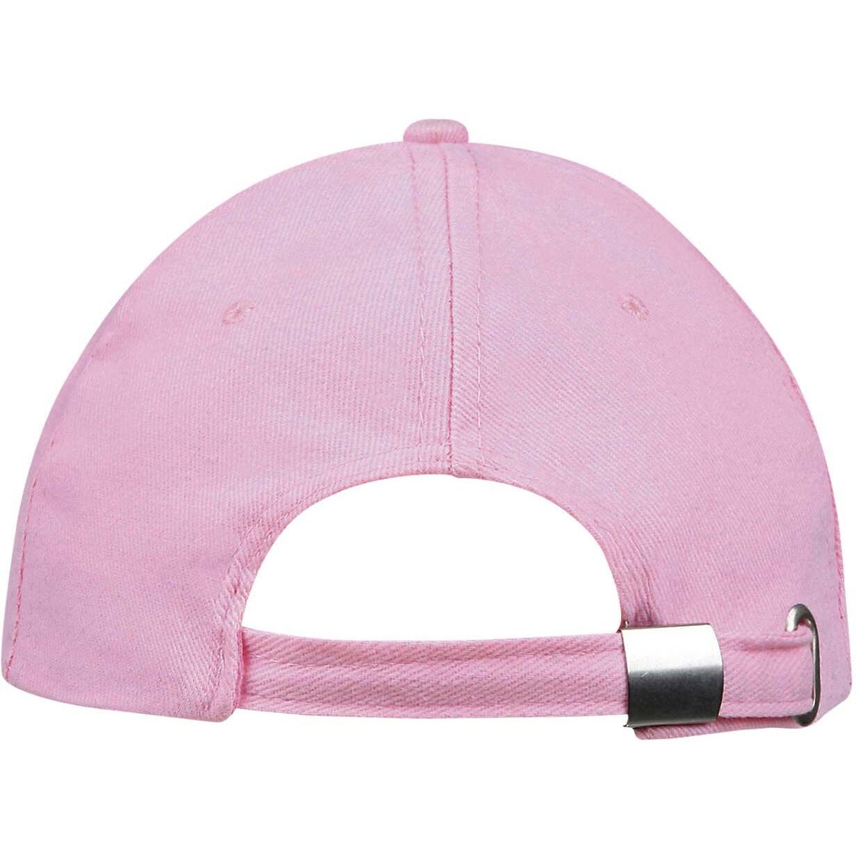 Unisex Buffalo 6 Panel Baseball Cap (Flash Pink/White) 2/5