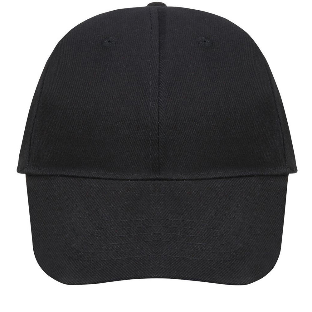Unisex Buffalo 6 Panel Baseball Cap (Black) 4/5