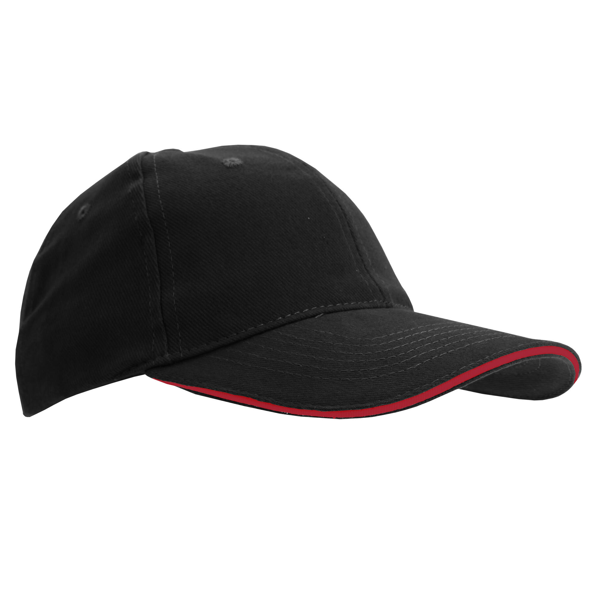black / red