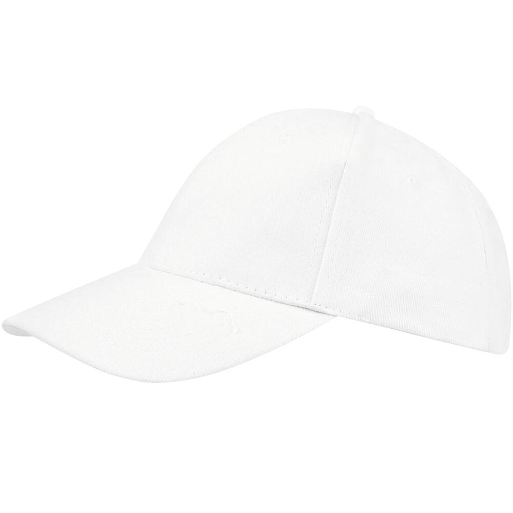 Unisex Buffalo 6 Panel Baseball Cap (White) 3/5