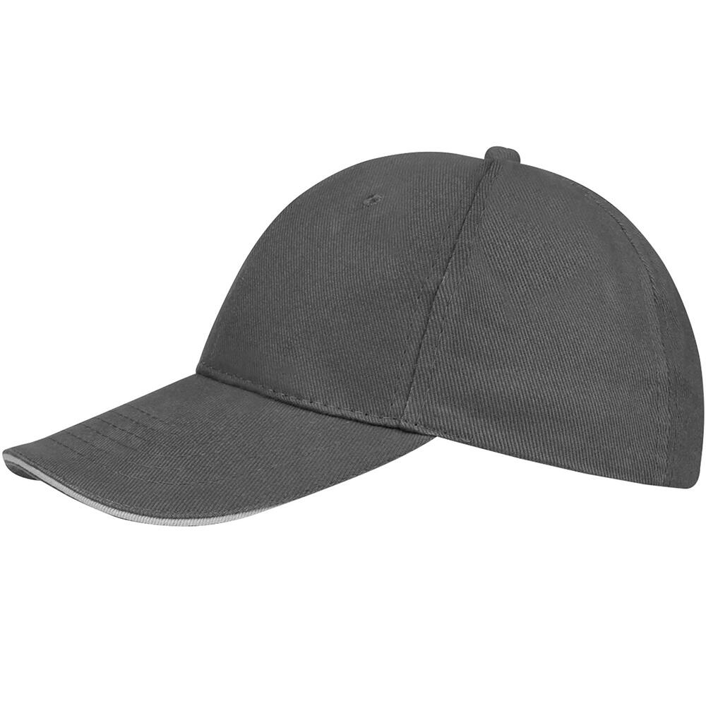 Unisex Buffalo 6 Panel Baseball Cap (Dark Grey/Light Grey) 3/5
