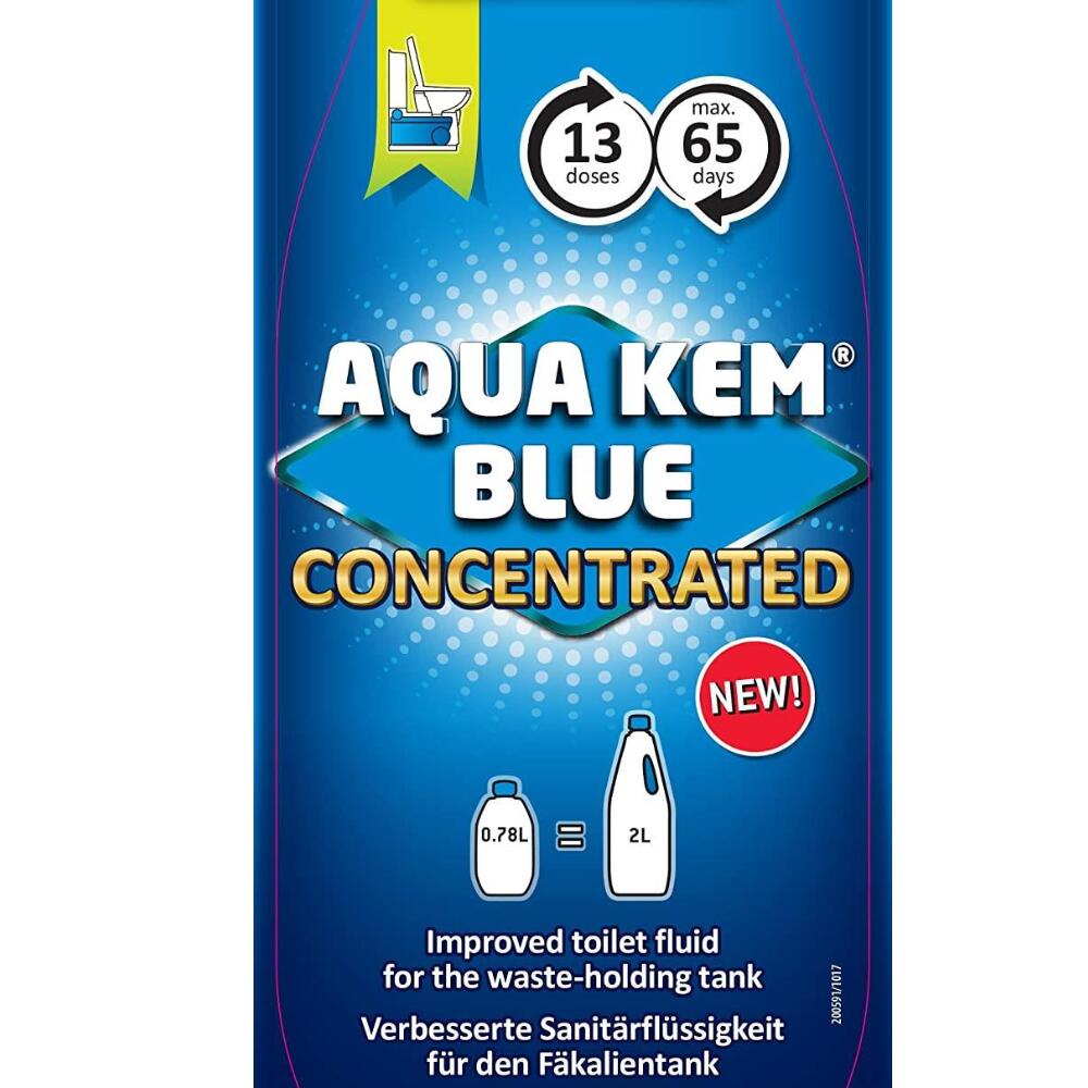 Thetford Aqua Kem Blue Concentrate Toilet Fluid 780ml Waste Holding Tanks 2/5