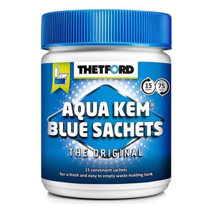 Thetford Aqua Kem Blue Sachets, 15 Beutel für tragbare/Cassette-WCs.