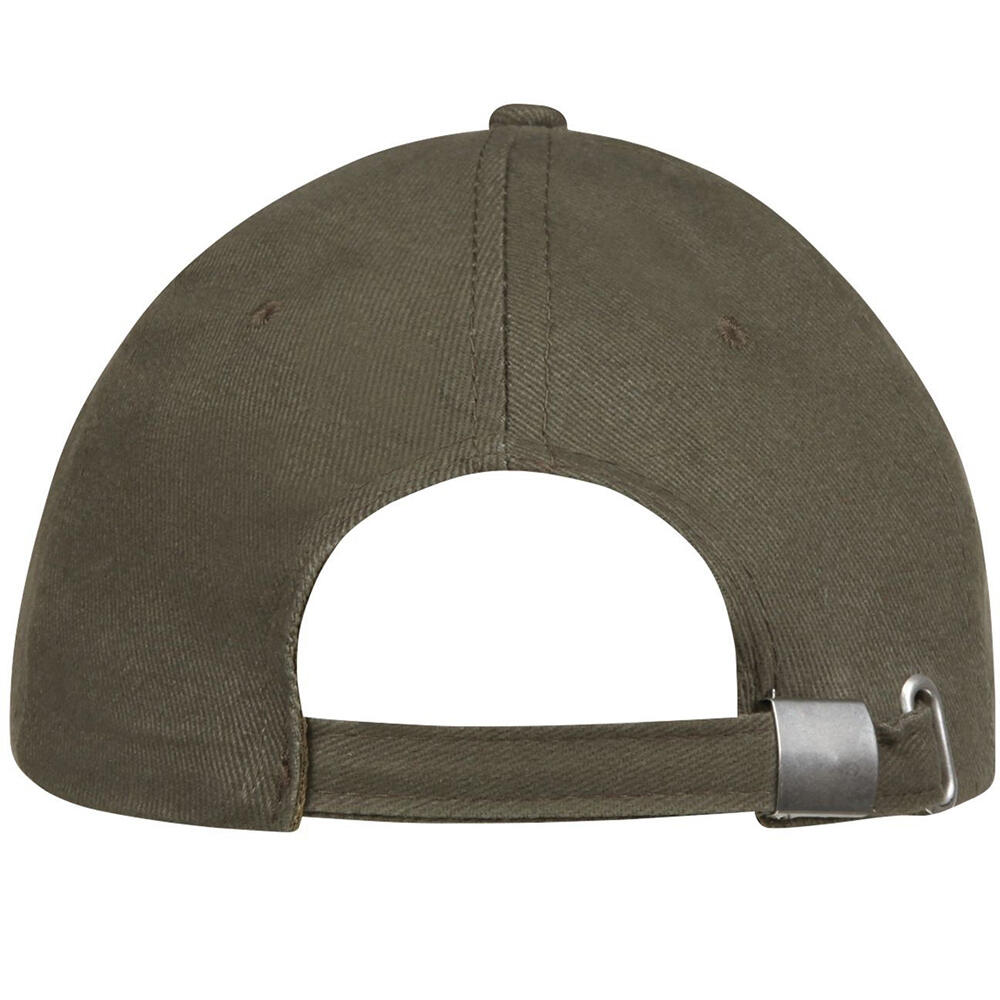 Unisex Buffalo 6 Panel Baseball Cap (Army/Beige) 2/5