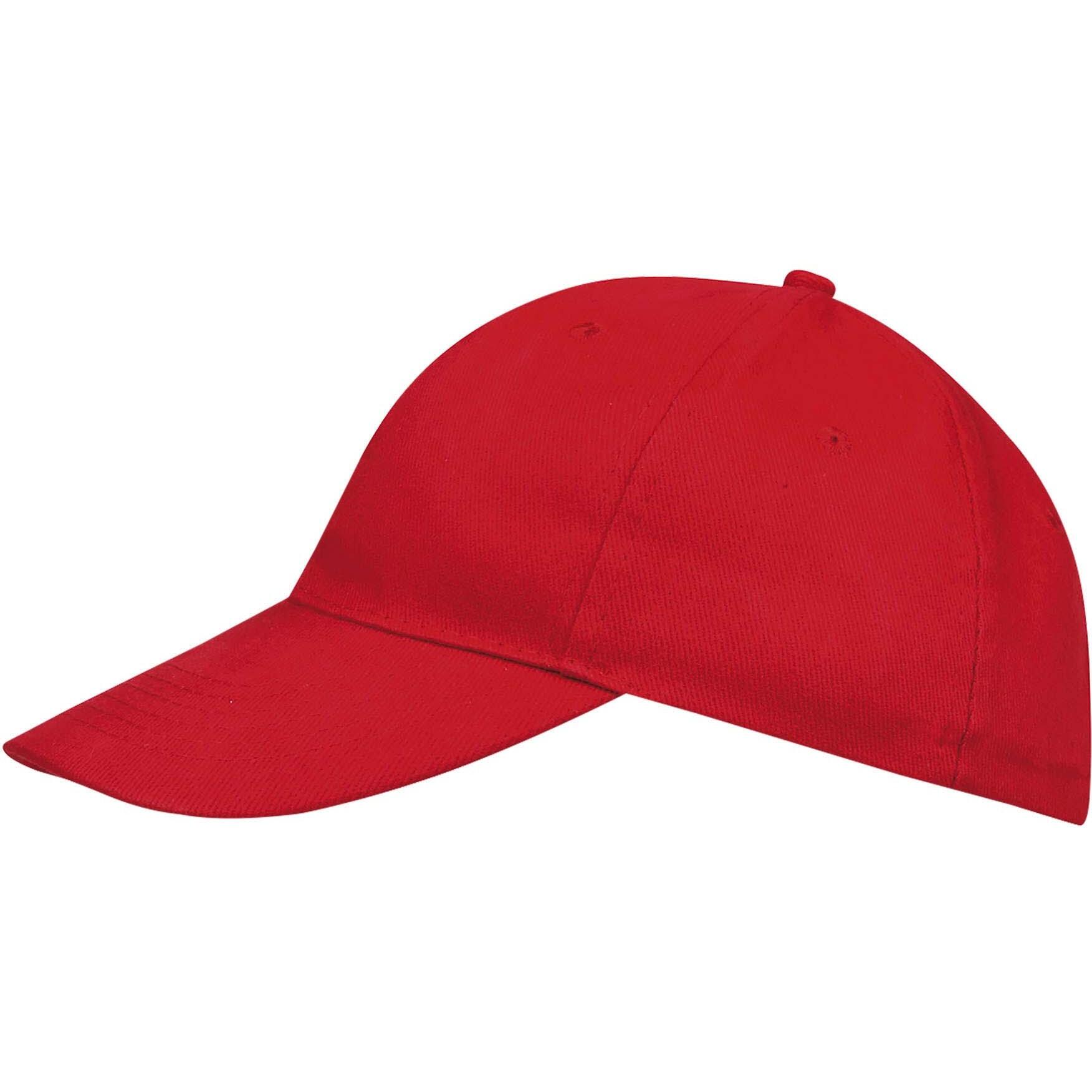 Unisex Buffalo 6 Panel Baseball Cap (Red) 3/5