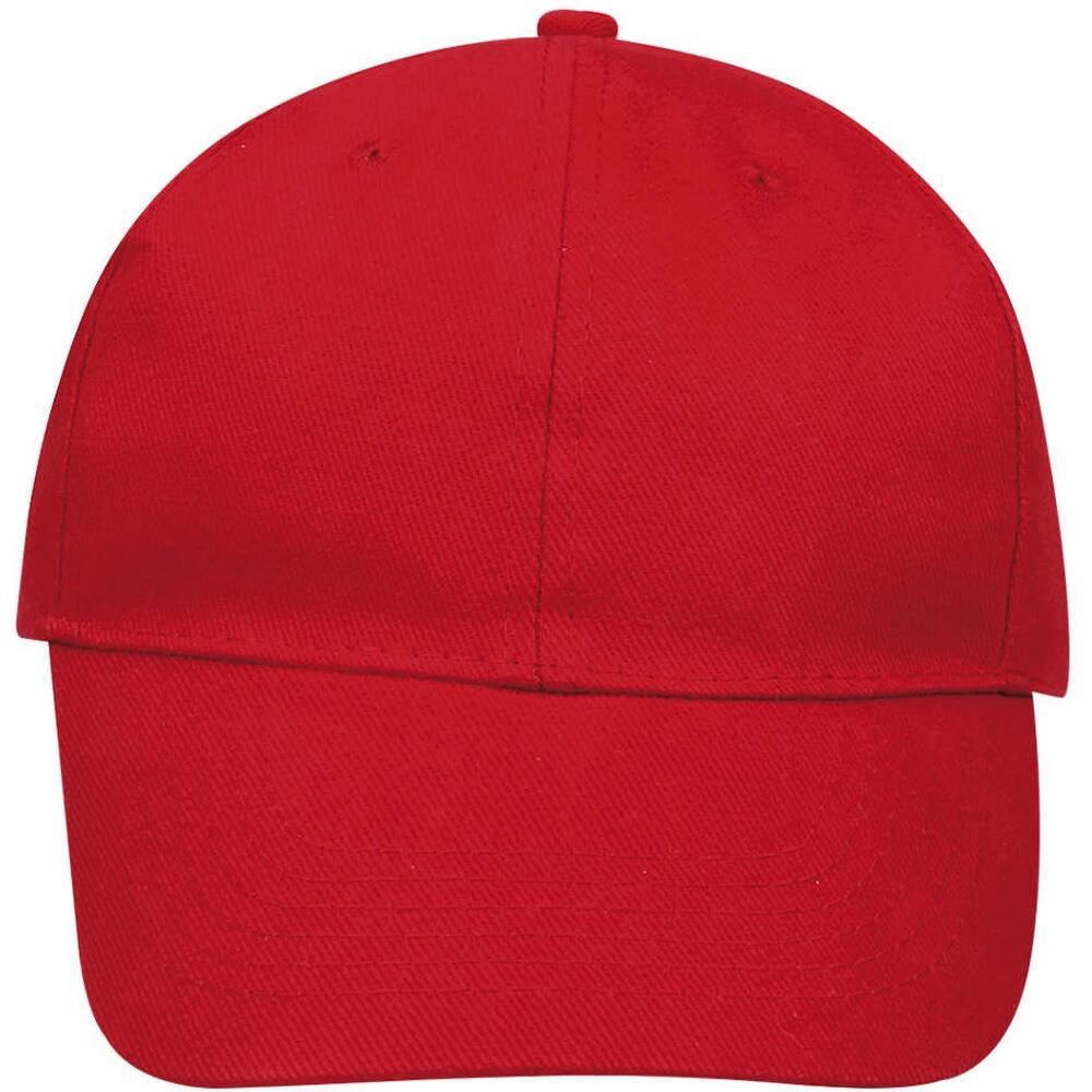 Unisex Buffalo 6 Panel Baseball Cap (Red) 4/5