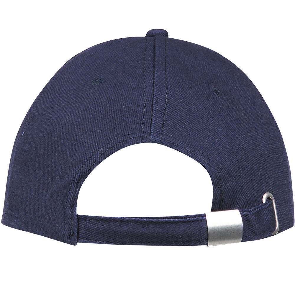 Unisex Buffalo 6 Panel Baseball Cap (French Navy/White) 2/5