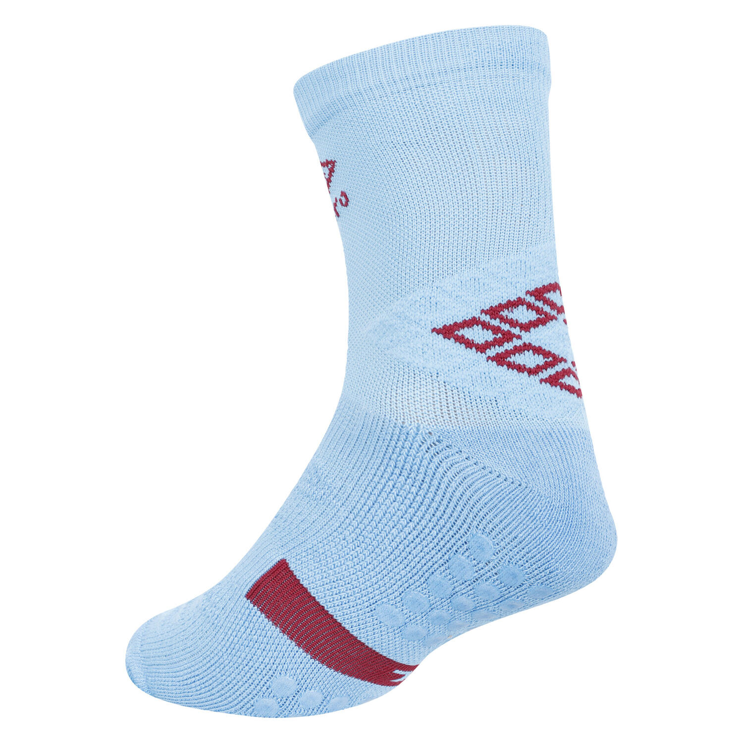 Calzini Antiscivolo Uomo Umbro Pro Protex Cielo Claretto Nuovo 2/3