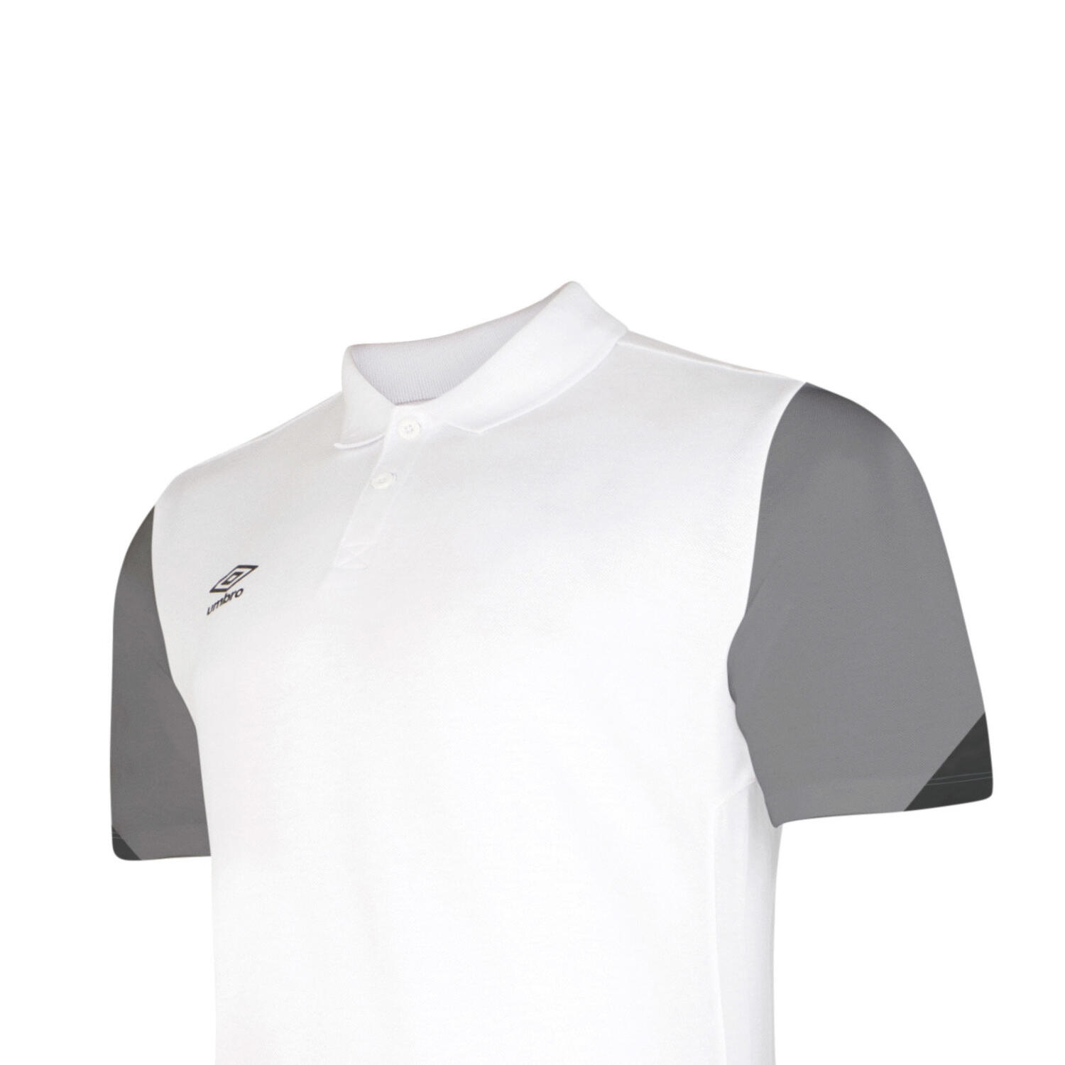 Childrens/Kids Total Training Polo Shirt (White/Titanium/Black) 2/2