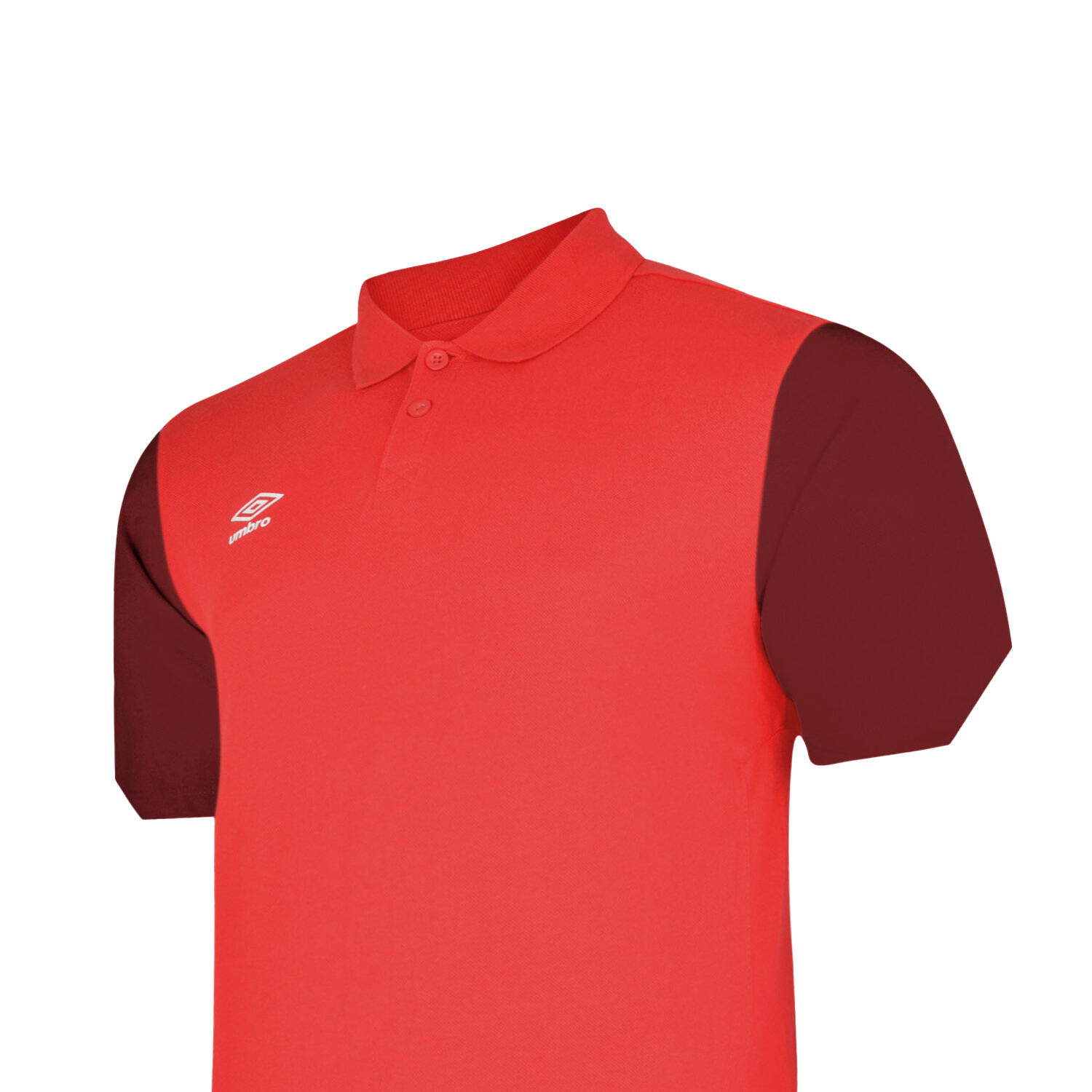 Childrens/Kids Total Training Polo Shirt (Vermillion/Biking Red/Black) 2/2