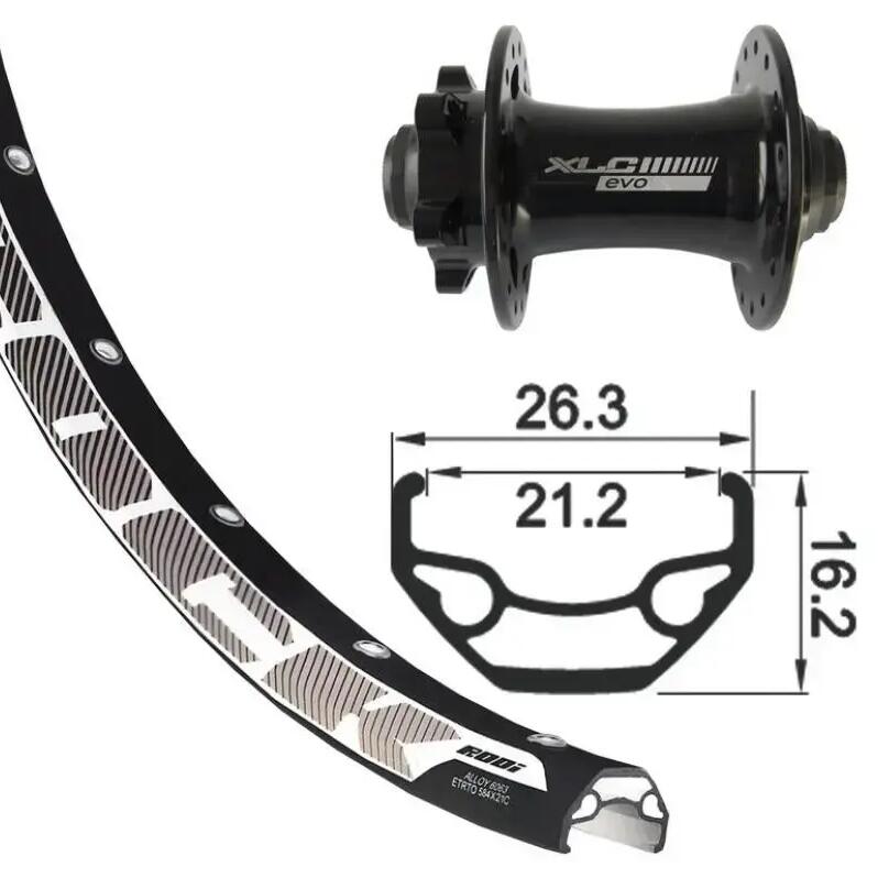 Front wheel 6 screws XLC TA-15 Rodi V.8.5 S/Oe.N