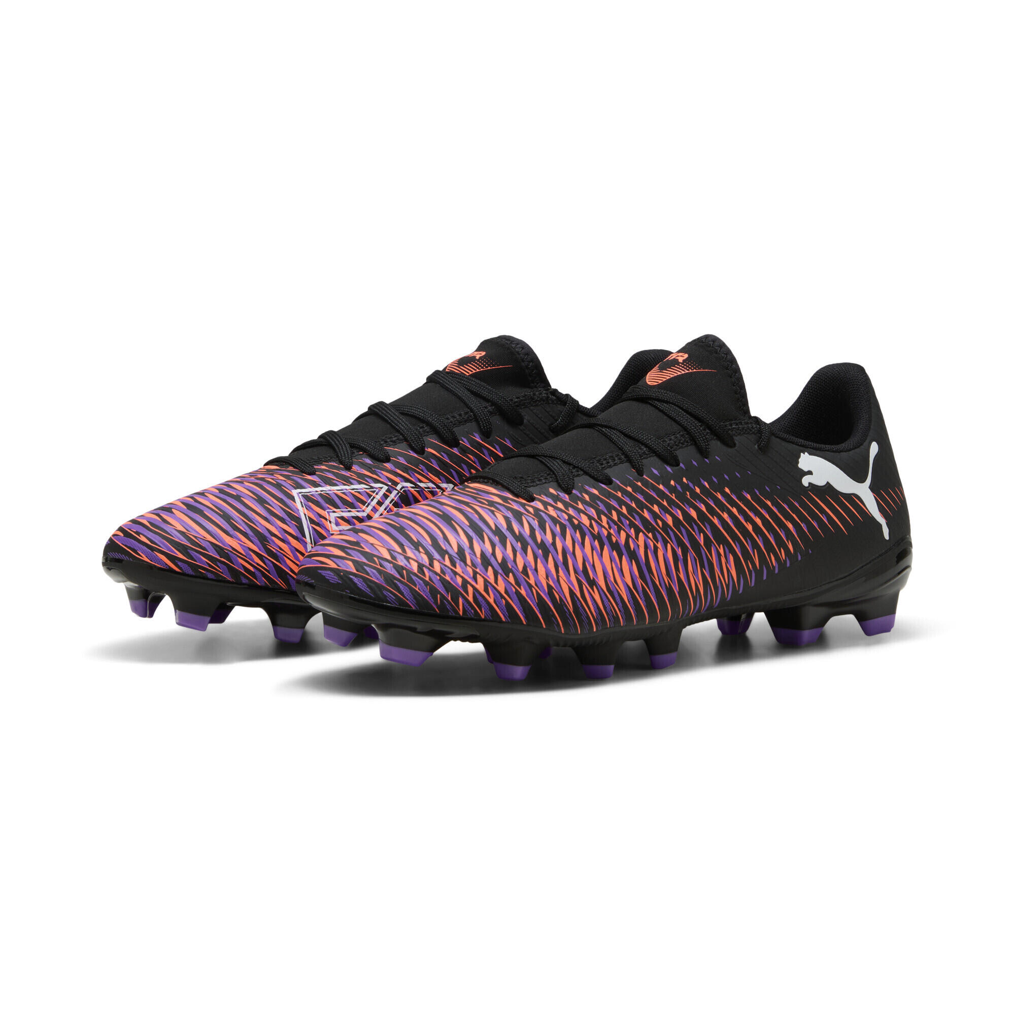 FUTURE 8 PLAY FG/AG voetbalschoenen PUMA Black White Glowing Red 2/7