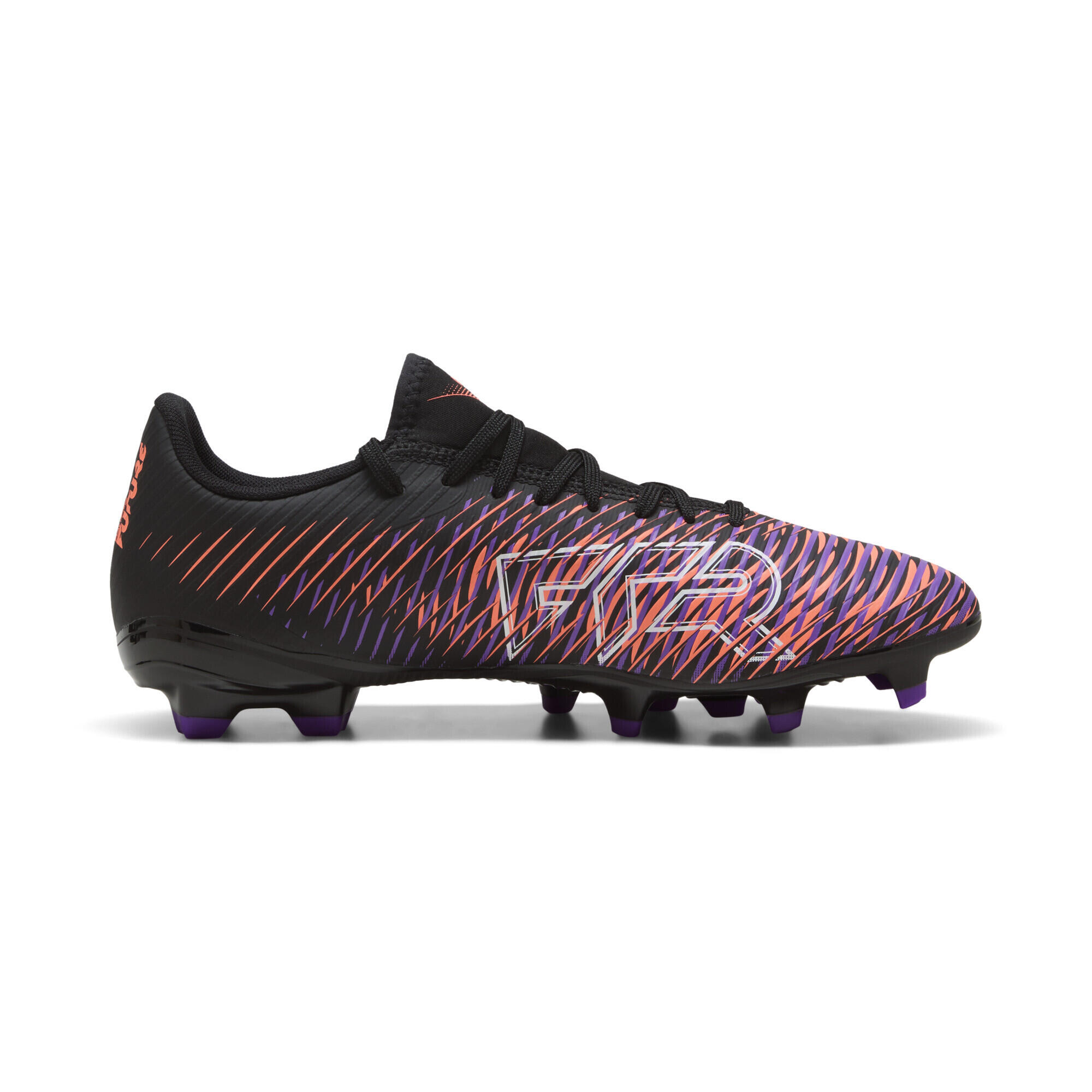 FUTURE 8 PLAY FG/AG voetbalschoenen PUMA Black White Glowing Red 7/7