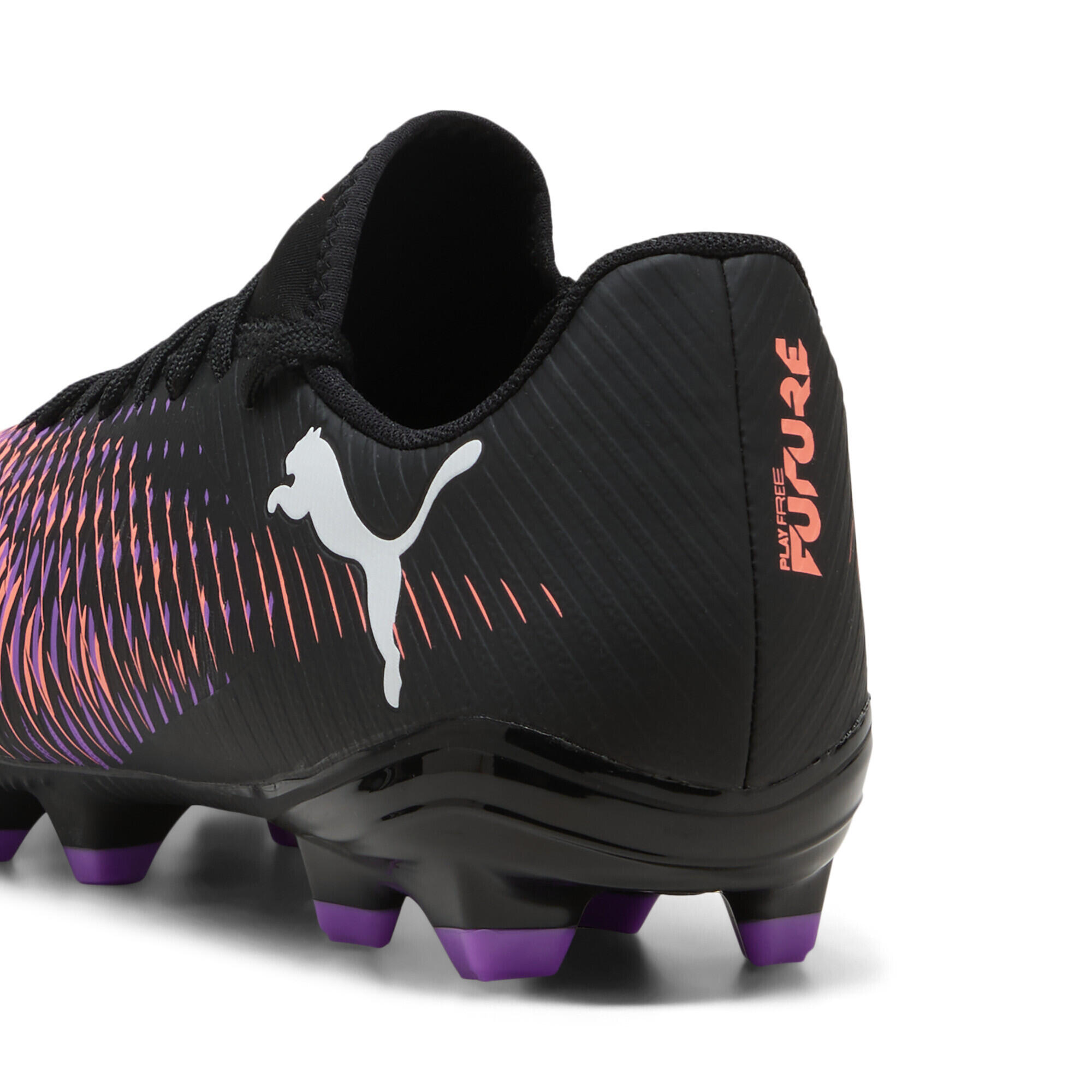 FUTURE 8 PLAY FG/AG voetbalschoenen PUMA Black White Glowing Red 4/7