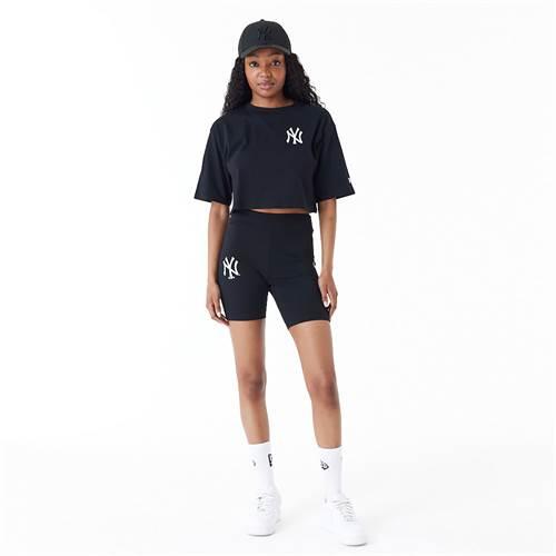 T-Shirt New Era Mlb Le Crop Tee Neyyan Blkwhi Femme 5/5
